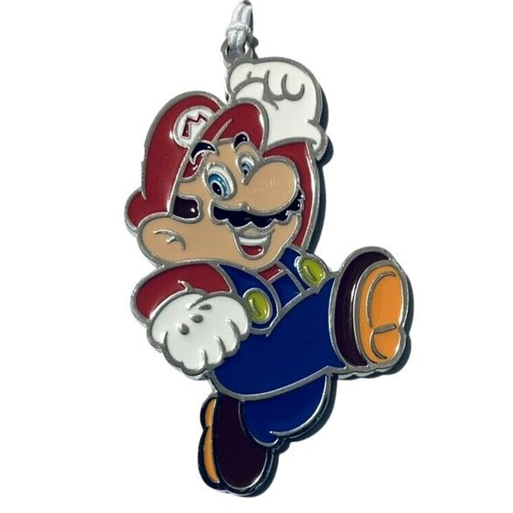 Super Mario Christmas Ornament Nintendo Hallmark 2022 2.75” Flat Metal Enamel